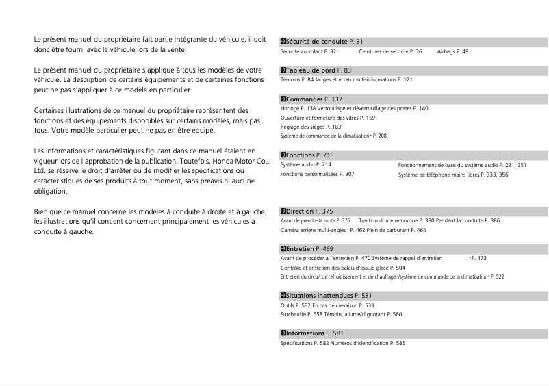 Página 1 del manual Manual de usuario Honda Jazz (2016)