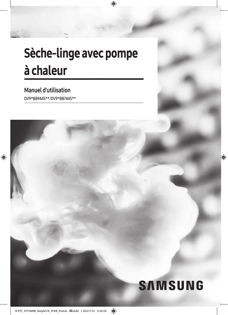 Page n°1 - Manuel utilisateur Samsung DV9EBB9445GH