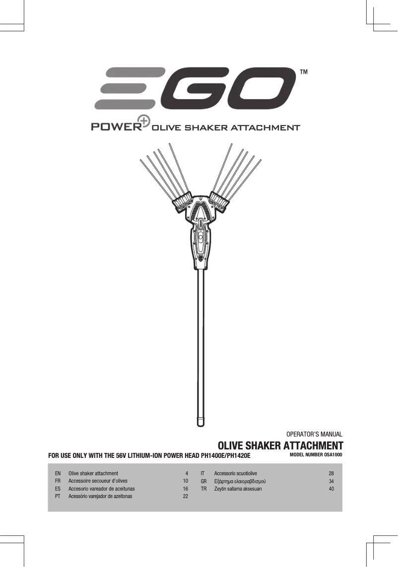 Página 1 del manual Manual de usuario EGO OSA1000