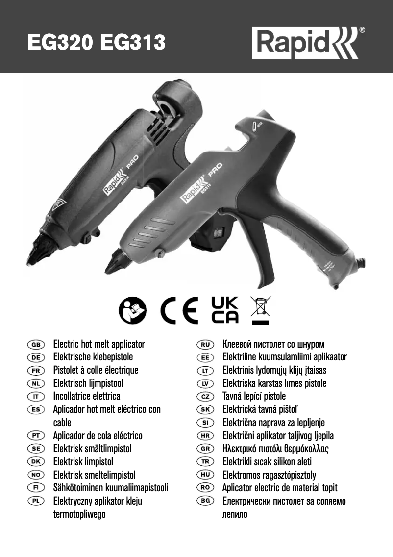 Page n°1 - Manuel utilisateur Rapid PRO EG320