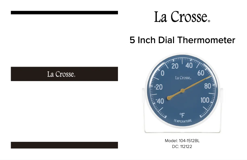 Page n°1 - Manuel utilisateur La Crosse Technology 104-1512BL