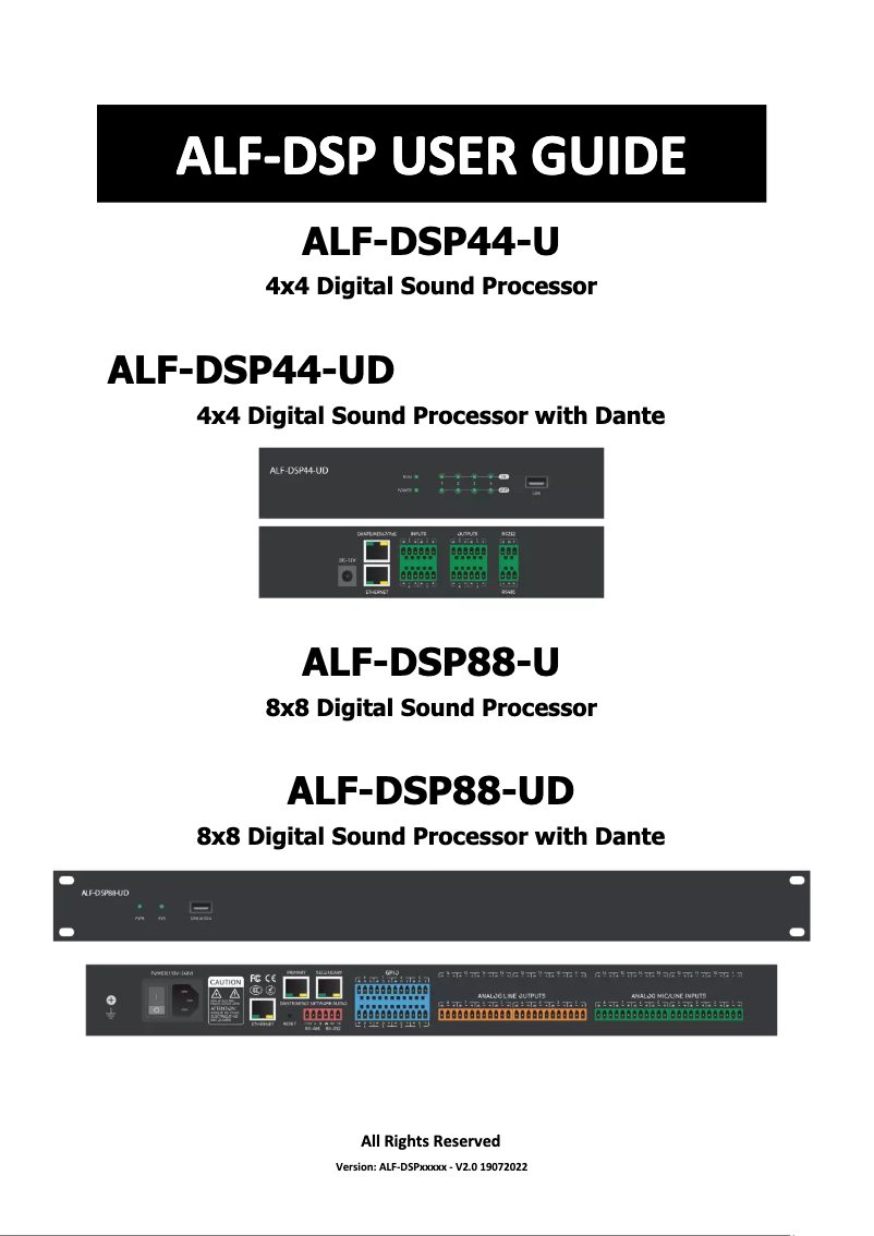Imagen de la primera página del manual del dispositivo ALF-CP1L