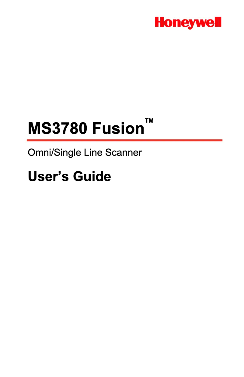 Image de la première page du manuel de l'appareil Fusion 3780