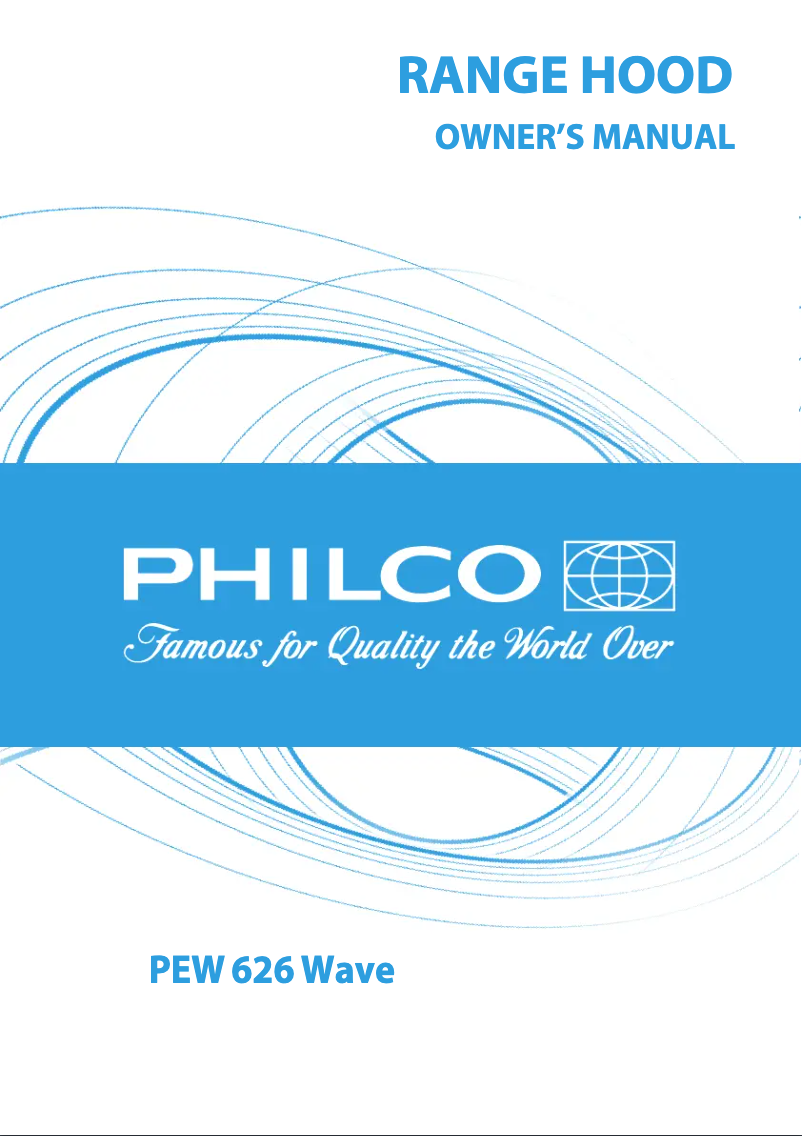 Page n°1 - Manuel utilisateur Philco PEW 626 WAVE