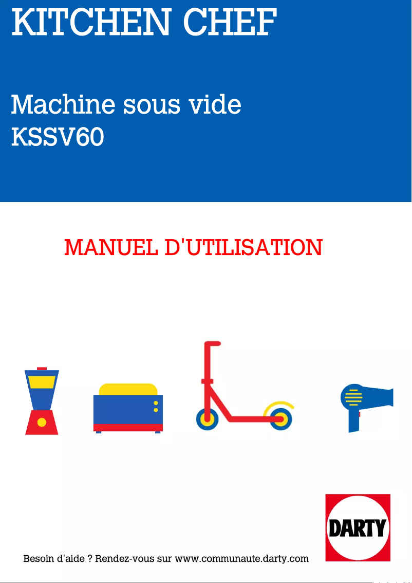 Page n°1 - Manuel utilisateur Kitchen Chef KSSV60