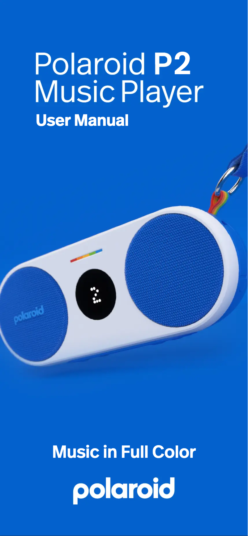 Page 1 de la notice Manuel utilisateur Polaroid P2