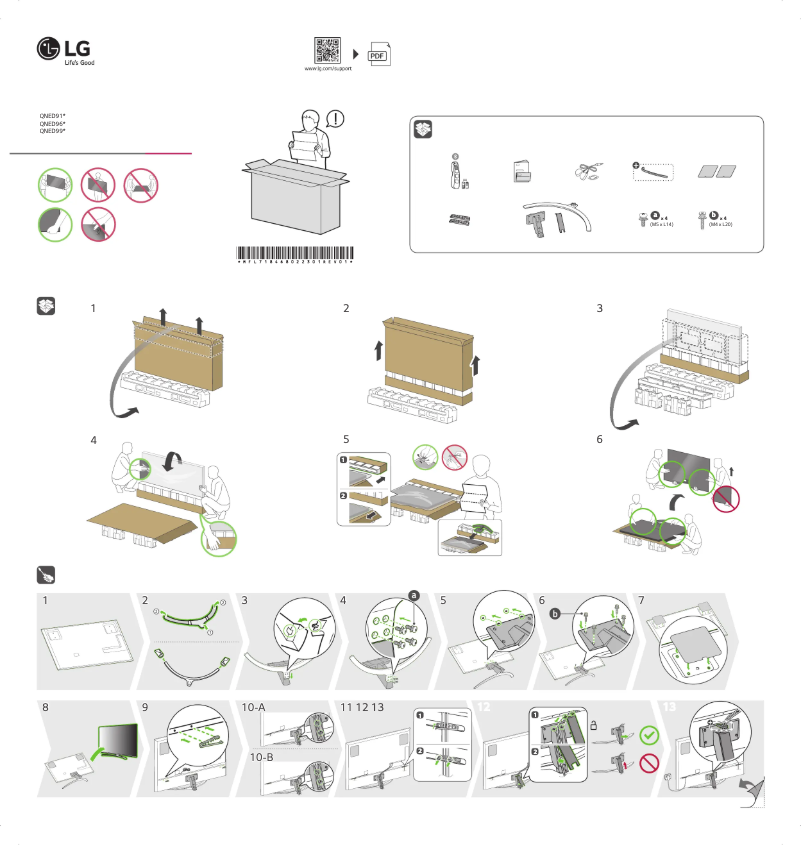 Image de la première page du manuel de l'appareil 75QNED916QE