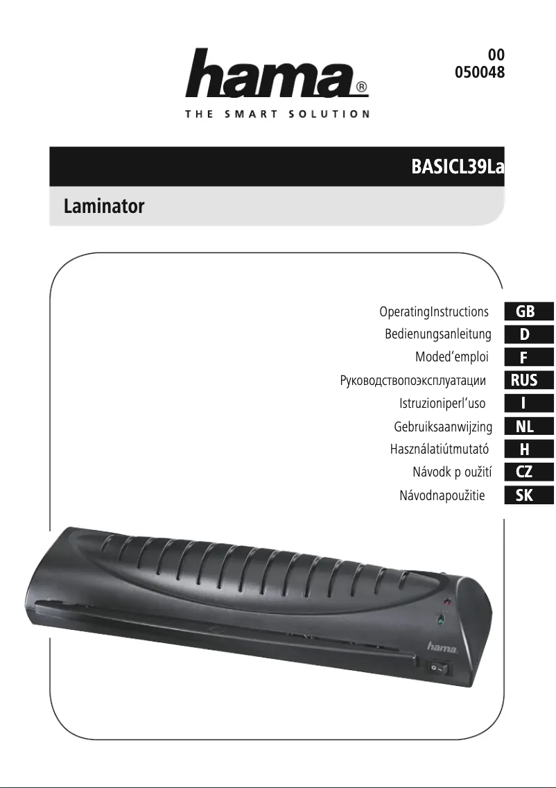 Page n°1 - Manuel utilisateur Hama L39