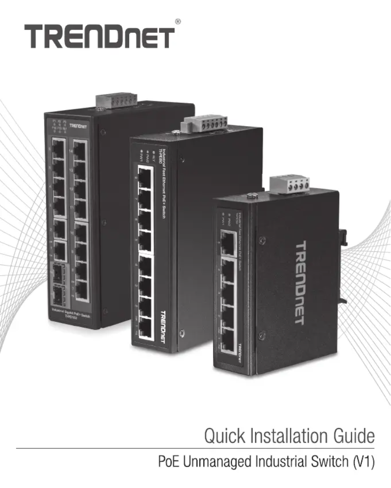 Page 1 de la notice Manuel utilisateur TRENDnet TI-PG162