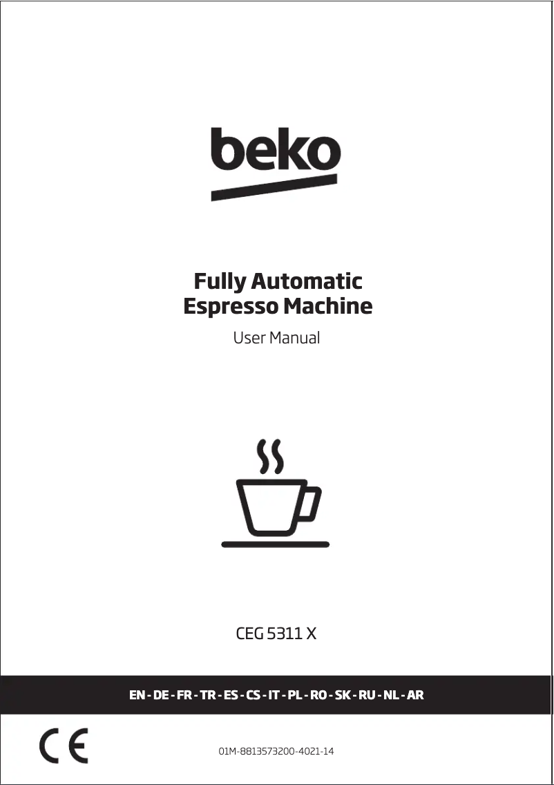 Page 1 de la notice Manuel utilisateur Beko CEG5311X