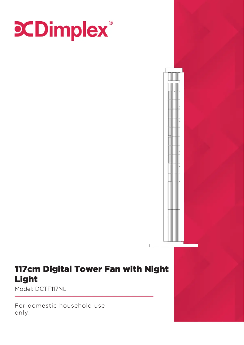Page 1 de la notice Manuel utilisateur Dimplex DCTF117NL