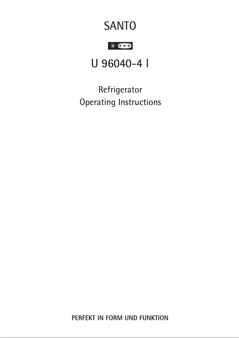 Page 1 de la notice Manuel utilisateur AEG SU 96040 4I