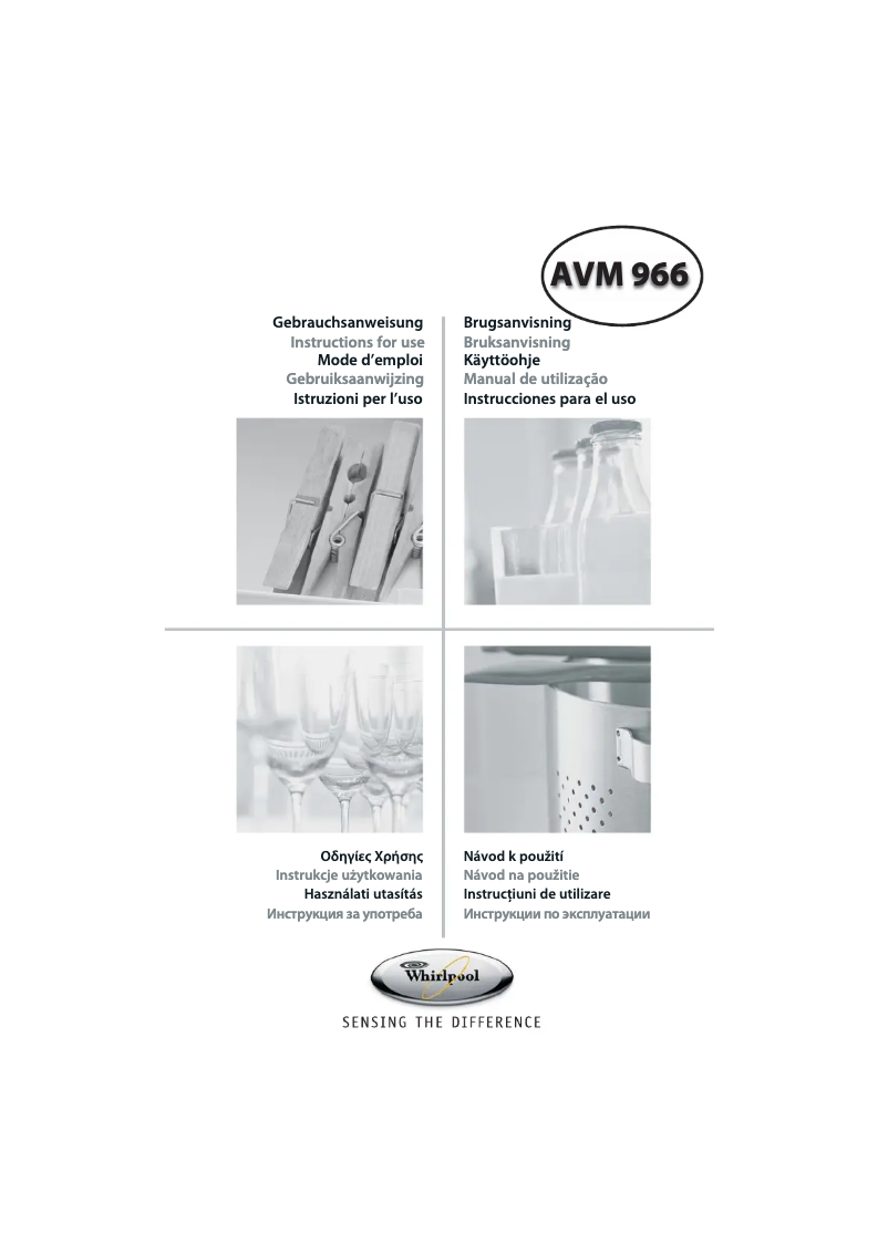 Página 1 del manual Manual de usuario Whirlpool AVM 966