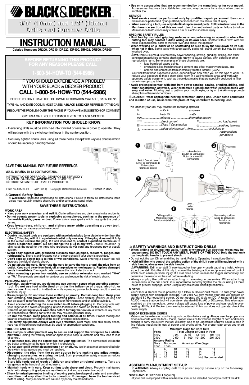 Image de la première page du manuel de l'appareil DR600