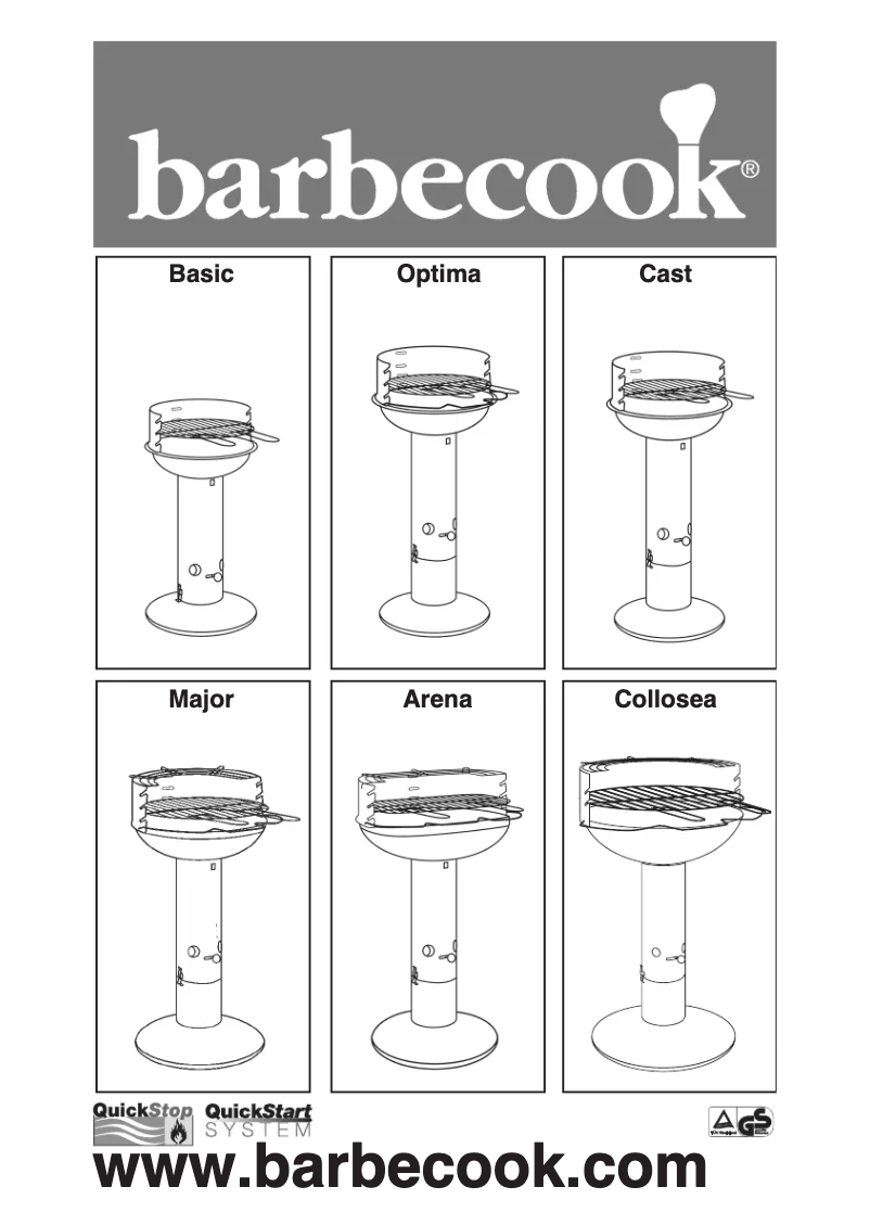 Page 1 de la notice Manuel utilisateur Barbecook Arena Inox