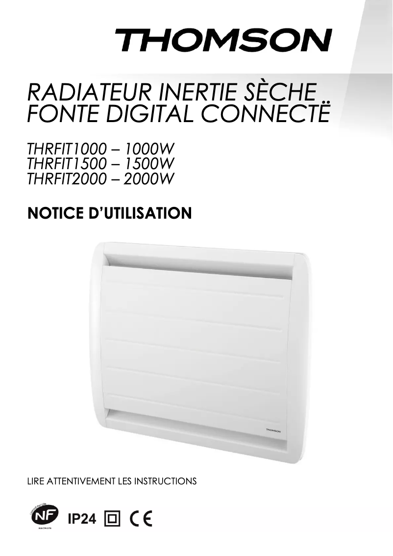 Page 1 de la notice Manuel utilisateur Thomson THRFIT1000