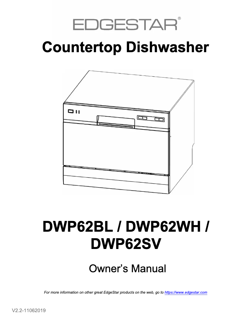 Image de la première page du manuel de l'appareil DWP62