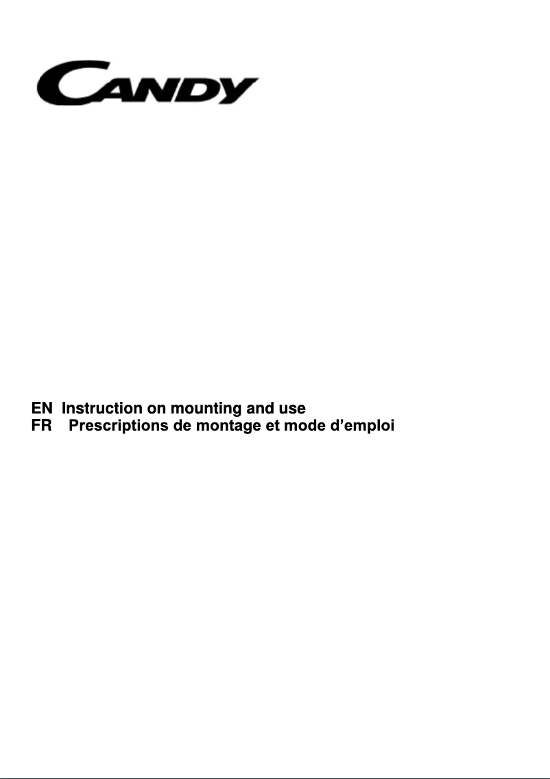 Page 1 de la notice Manuel utilisateur Candy CSMA60N