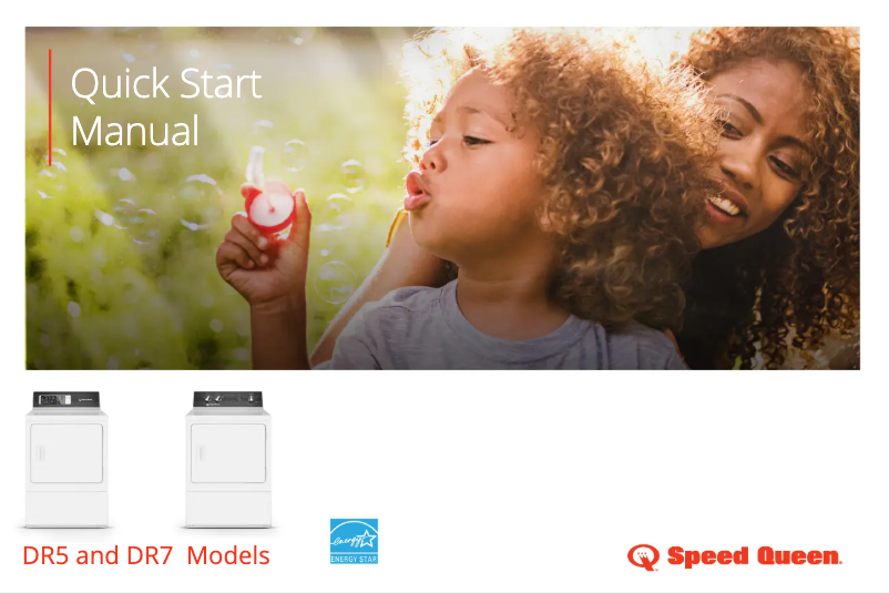 Page n°1 - Guide de démarrage rapide Speed Queen DR5003WG
