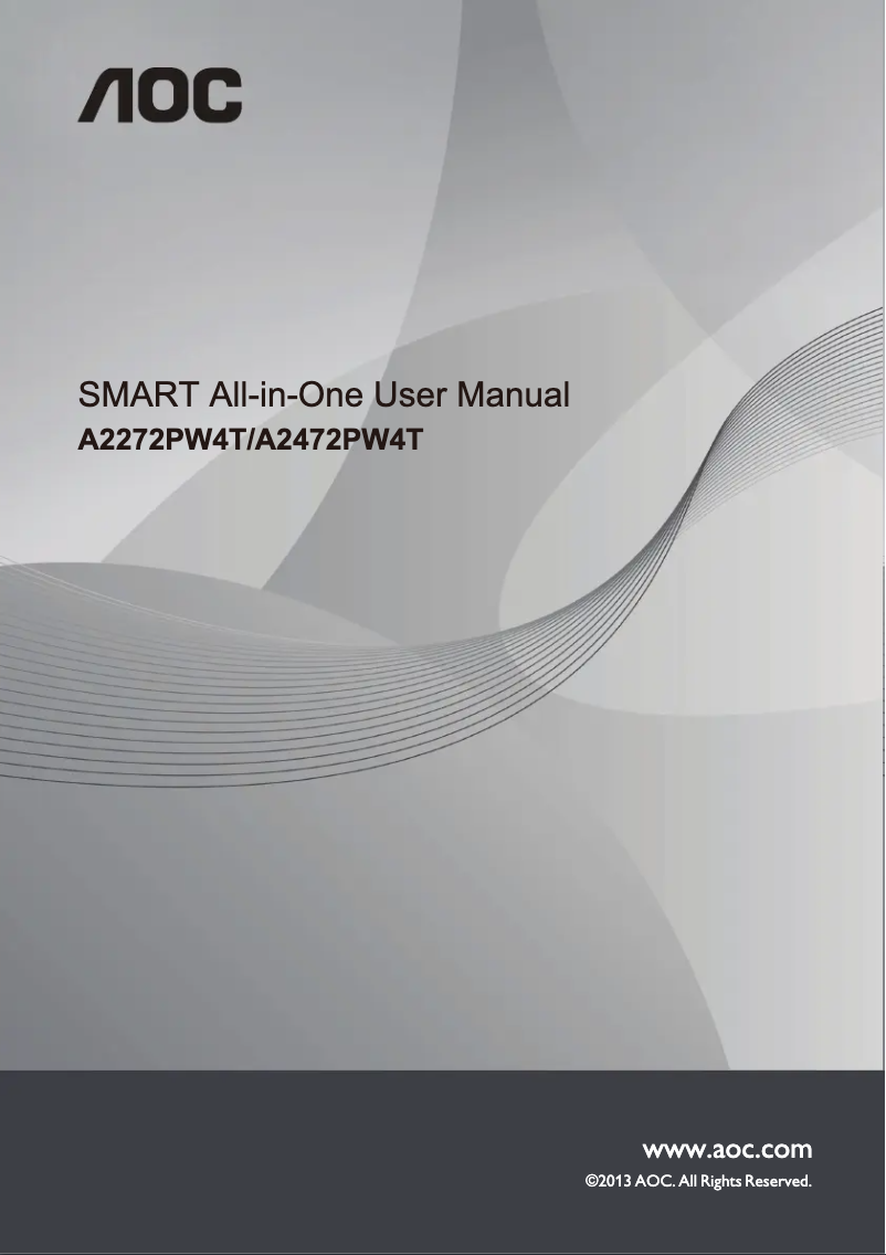Page n°1 - Manuel utilisateur AOC A2272PWH