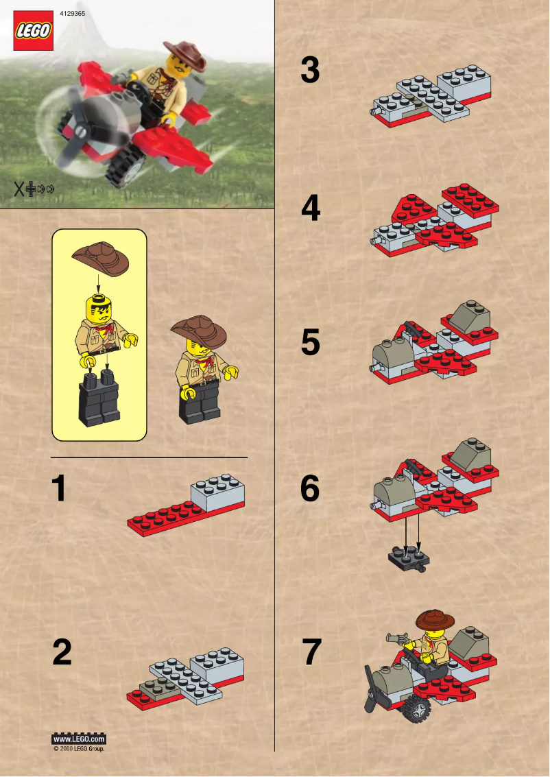 Page 1 de la notice Manuel utilisateur Lego Adventurers 5911
