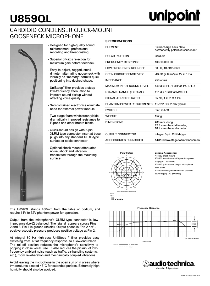 Image de la première page du manuel de l'appareil U859QL