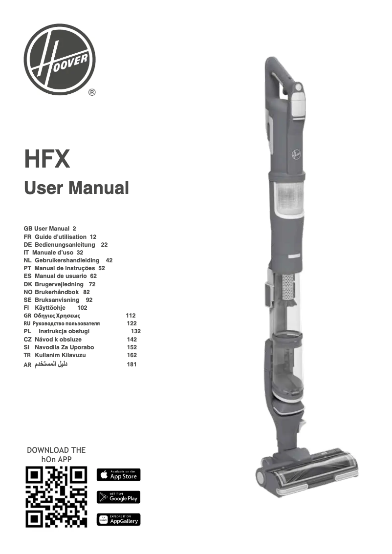 Page n°1 - Manuel utilisateur Hoover HFX20H 011