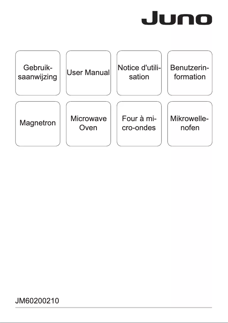 Page 1 de la notice Manuel utilisateur Juno JM60200210