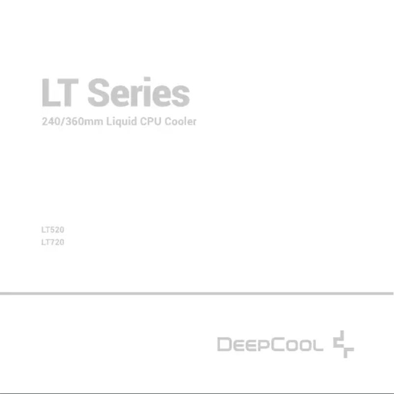 Page n°1 - Manuel utilisateur DeepCool LT720