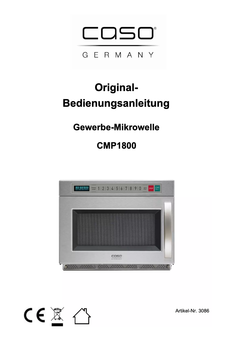 Image de la première page du manuel de l'appareil CMP1800