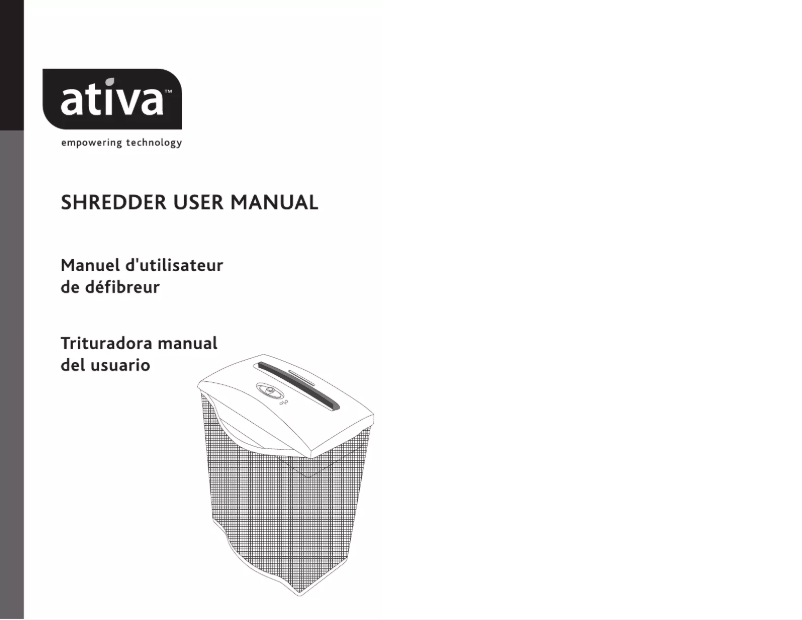 Page n°1 - Manuel utilisateur Ativa DQ61M