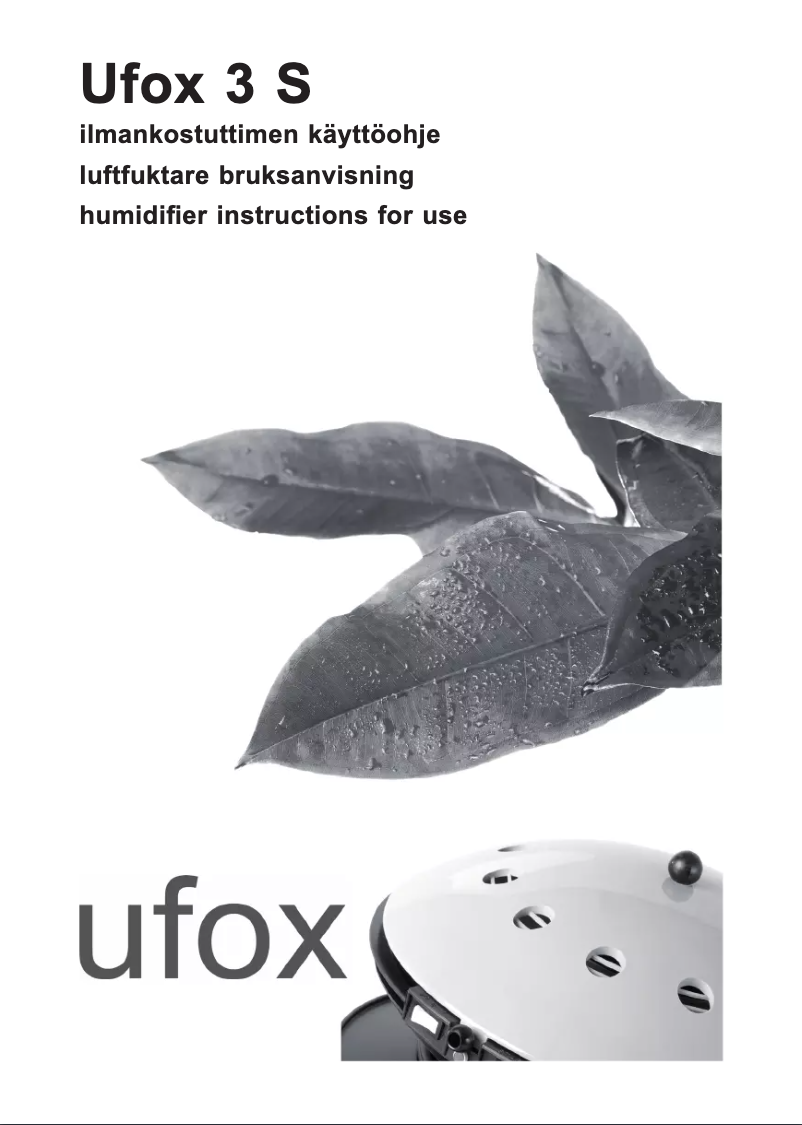 Page n°1 - Manuel utilisateur Ufox 3 S