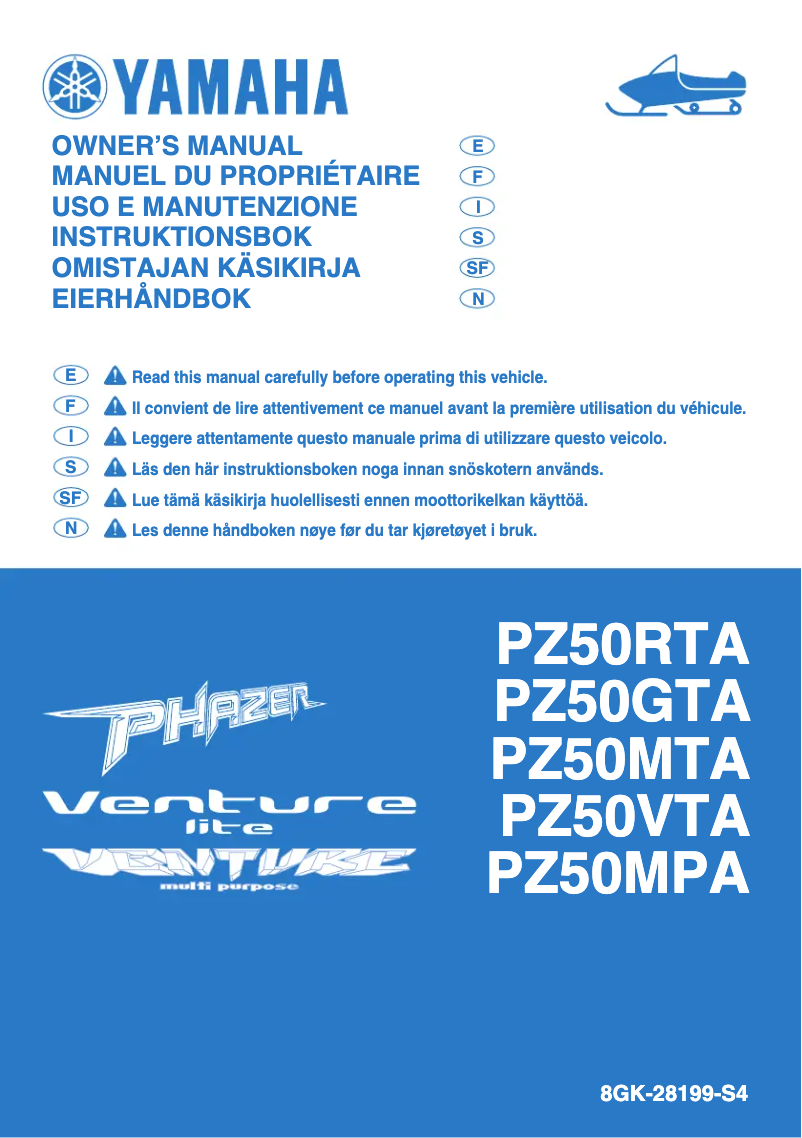 Image de la première page du manuel de l'appareil Venture MP (2011)