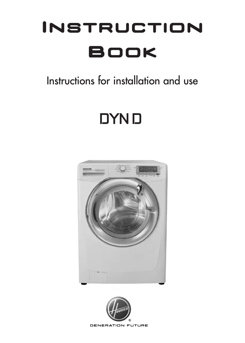 Page n°1 - Manuel utilisateur Hoover DYN 9144D2BX/1-8