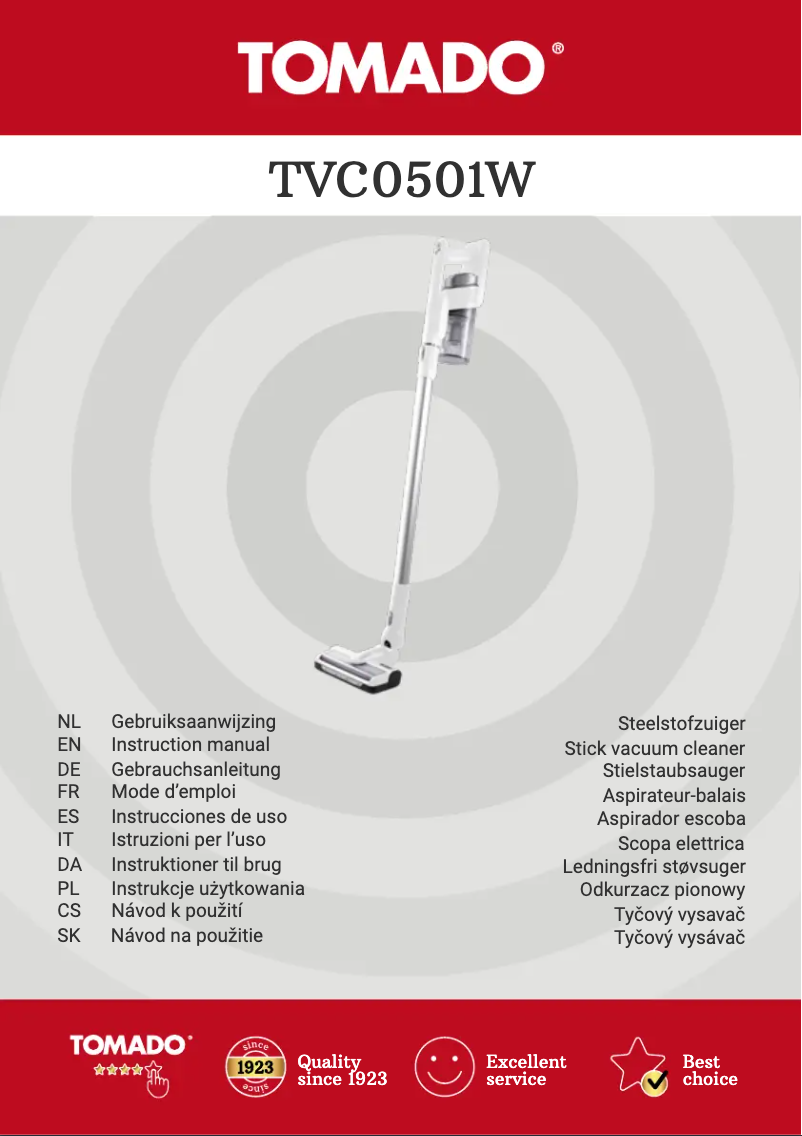 Image de la première page du manuel de l'appareil TVC0501W