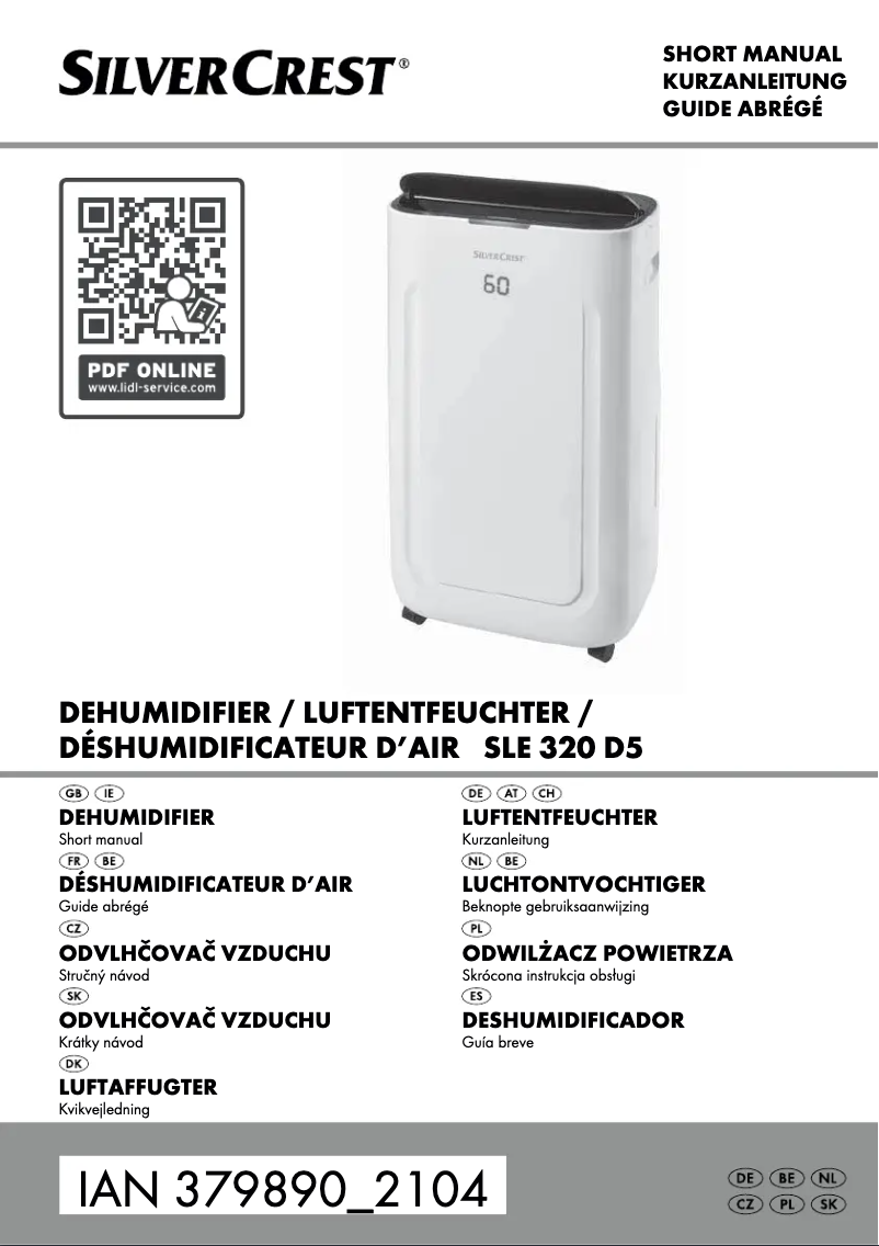 Page 1 de la notice Manuel utilisateur SilverCrest SLE 320 D5