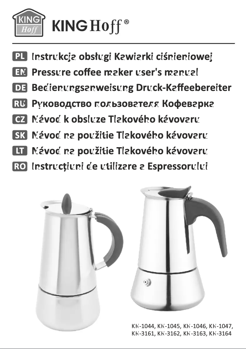 Page 1 de la notice Manuel utilisateur KING Hoff KH-1044
