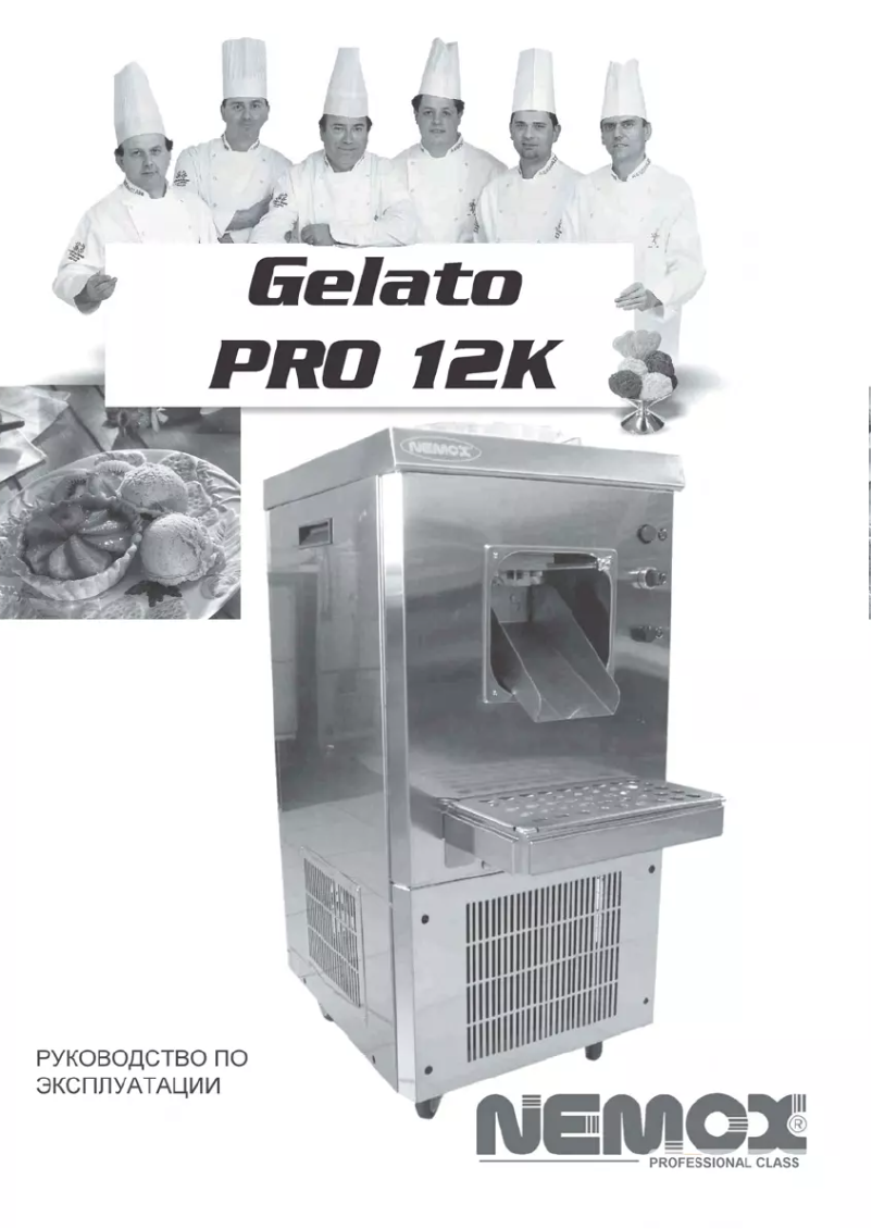 Page n°1 - Manuel utilisateur Nemox Gelato PRO 12K