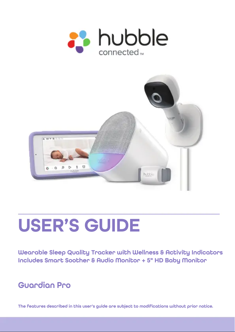 Image de la première page du manuel de l'appareil Guardian Pro