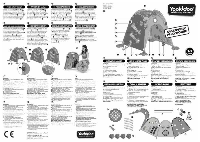 Page n°1 - Manuel utilisateur Yookidoo Discovery