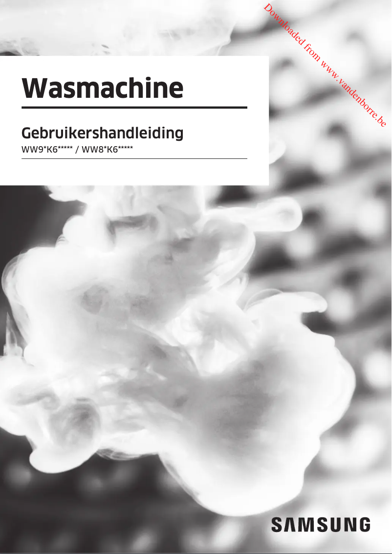 Page 1 de la notice Manuel utilisateur Samsung WW80T684ALH