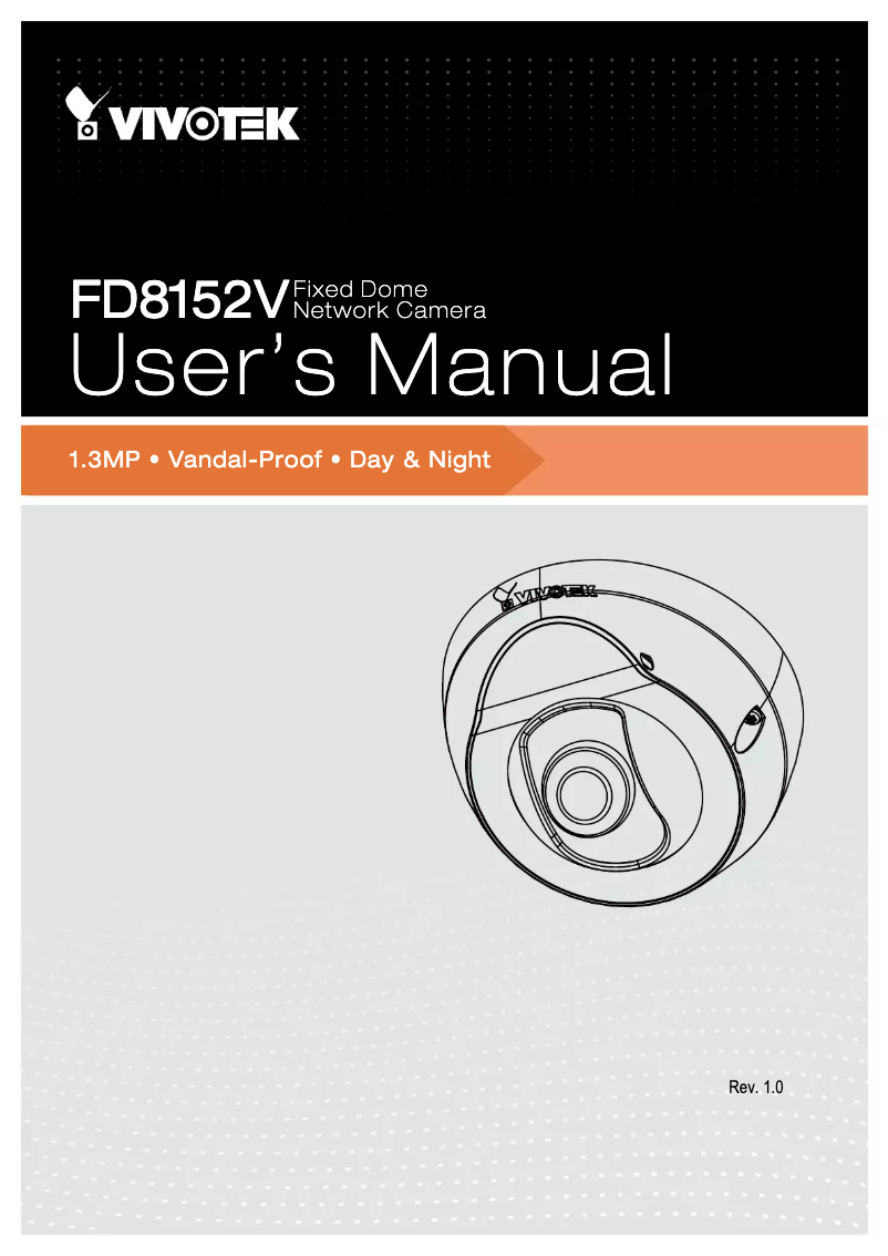 Image de la première page du manuel de l'appareil FD8152V-F2-B