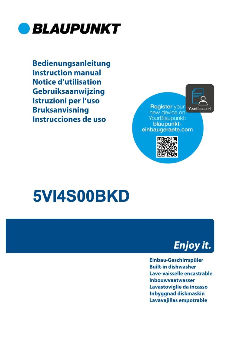 Page 1 de la notice Manuel utilisateur Blaupunkt 5VI4S00BKD