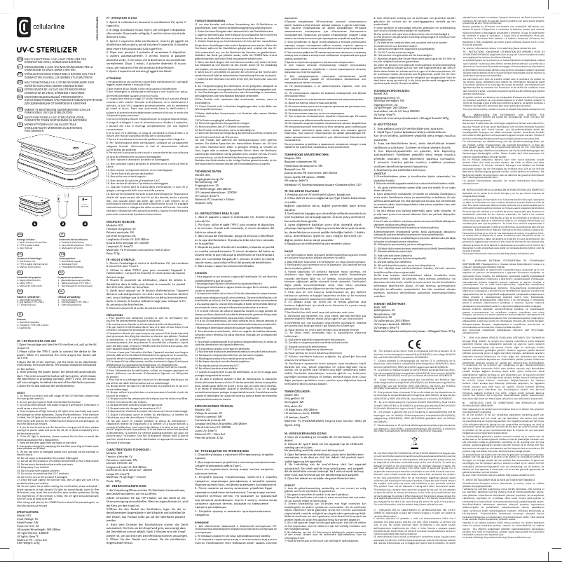 Page n°1 - Manuel utilisateur Cellular Line Hi-Gens