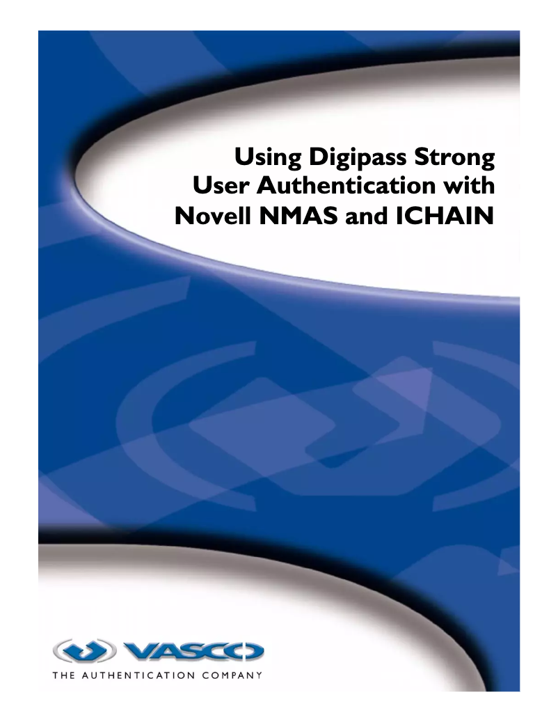 Image de la première page du manuel de l'appareil Digipass Plug-In Novell NMAS