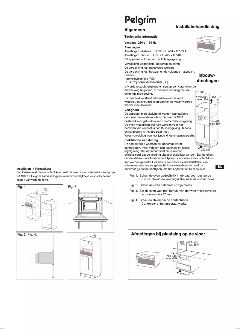 Page 1 de la notice Guide d'installation Pelgrim MAC696RVS