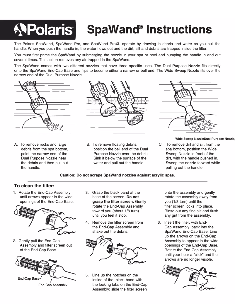 Image de la première page du manuel de l'appareil SpaWand