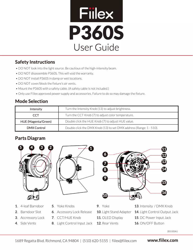 Image de la première page du manuel de l'appareil P360S