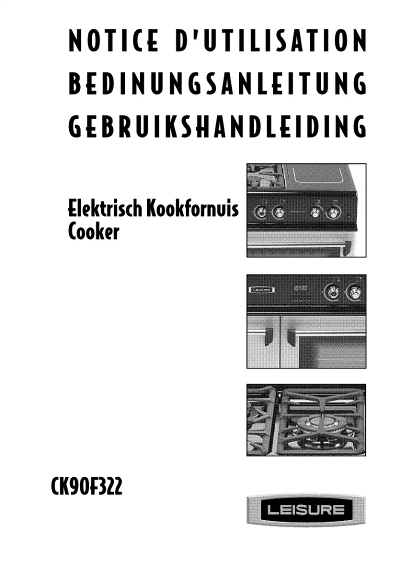 Image de la première page du manuel de l'appareil Cookmaster CK90F322