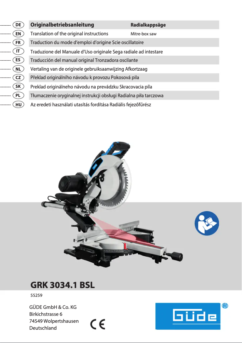 Image de la première page du manuel de l'appareil GRK 3034.1 BSL